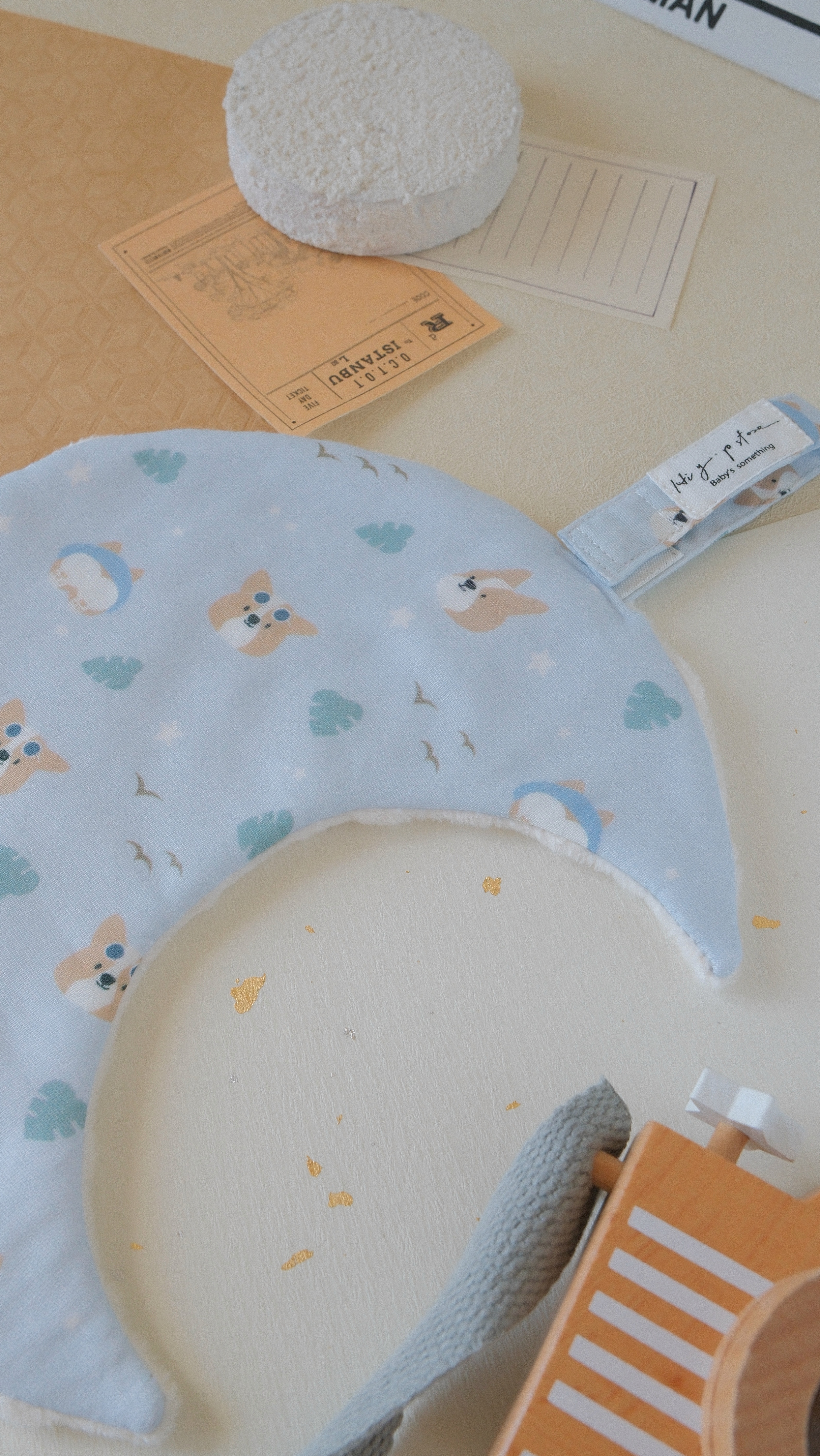 Hi Y.P store-獨家設計款-月光安撫巾-柯基夏日誌