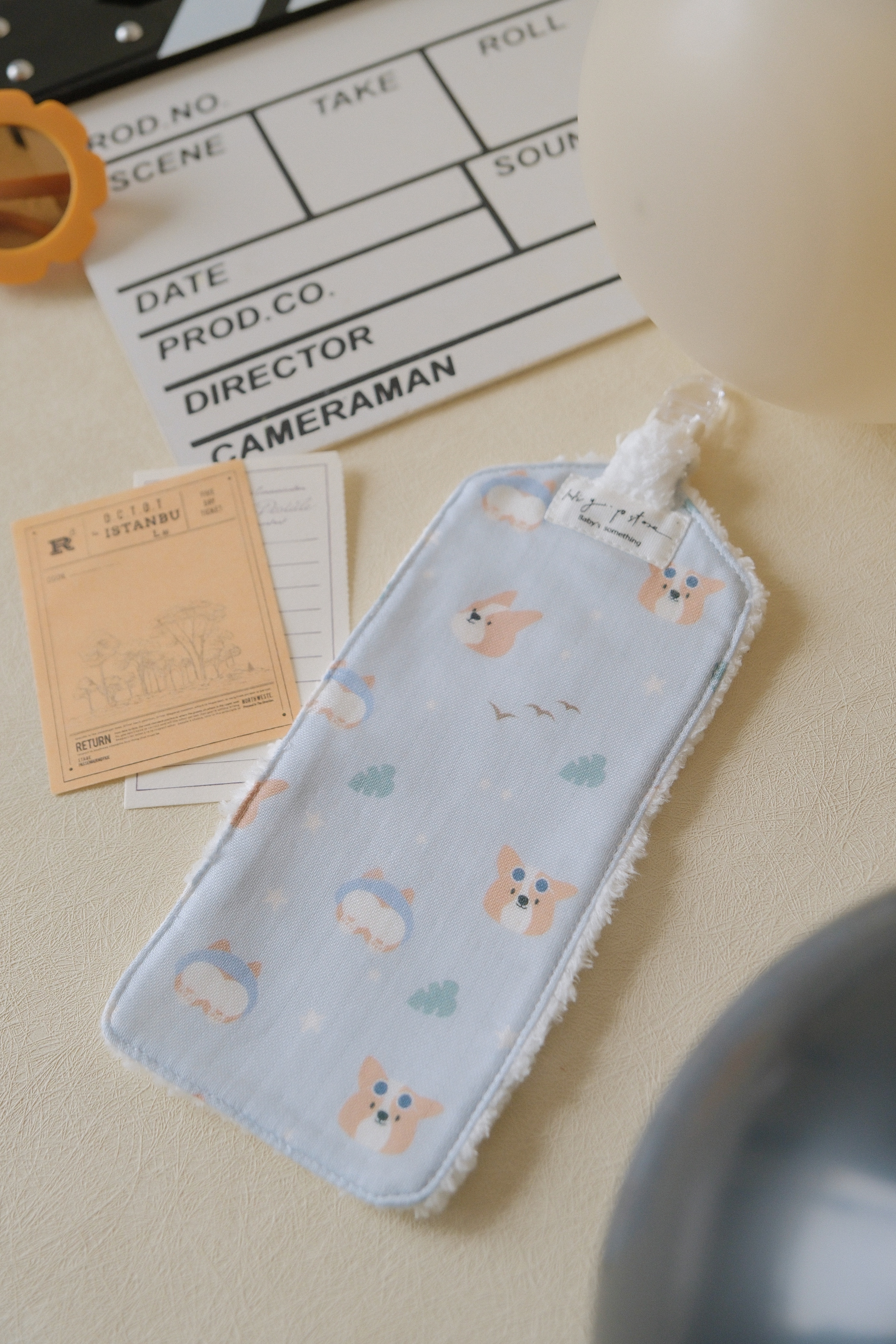 Hi Y.P store-手作手帕夾-獨家設計款-柯基夏日誌