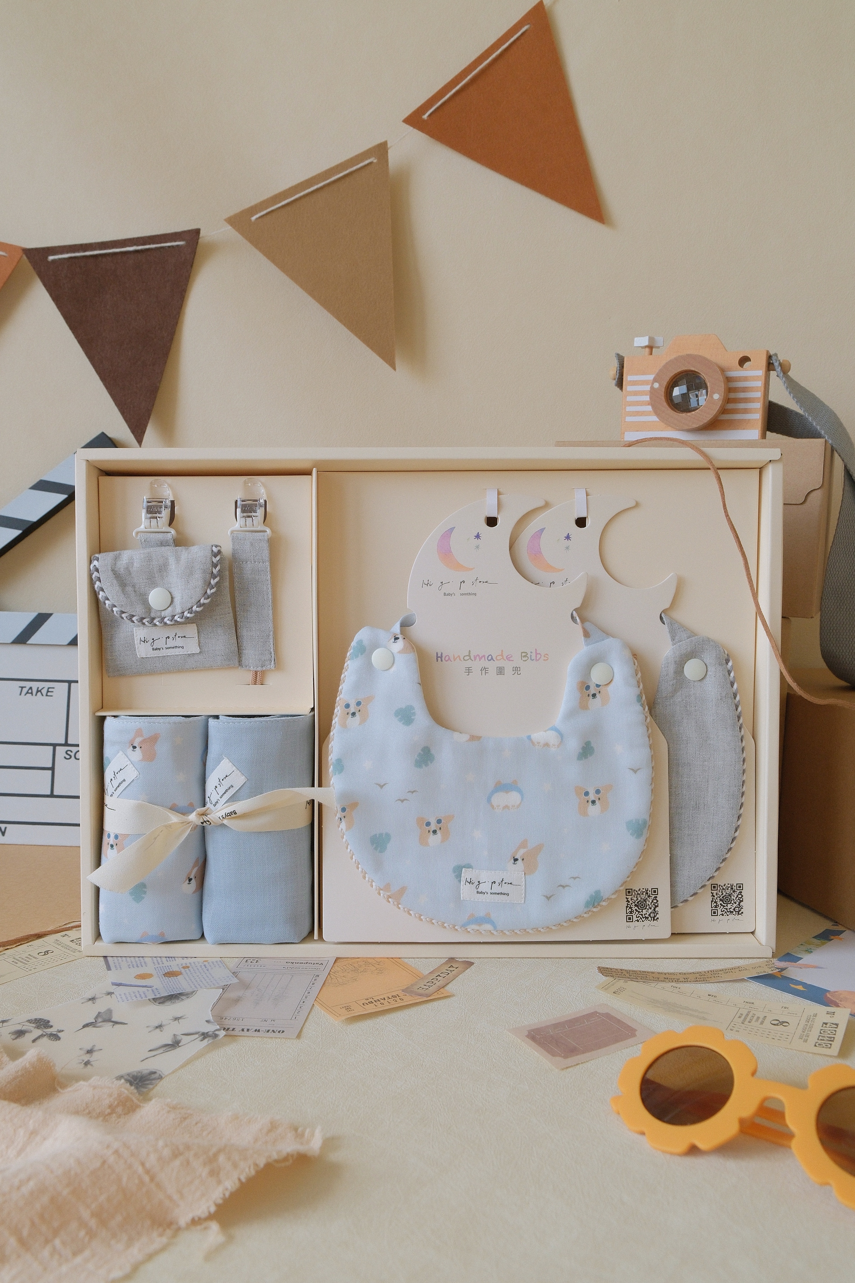 Hi Y.P store-彌月禮盒必備組-獨家設計-柯基夏日誌