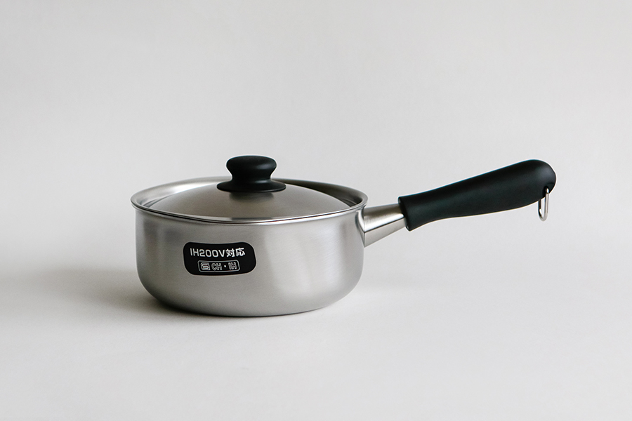 柳宗理 - (可IH爐)三層鋼單手鍋18cm / 附蓋霧面