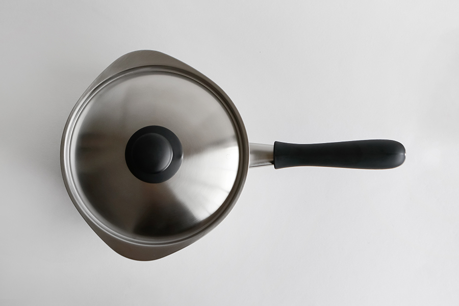 柳宗理 - (可IH爐)三層鋼單手鍋22cm / 附蓋霧面