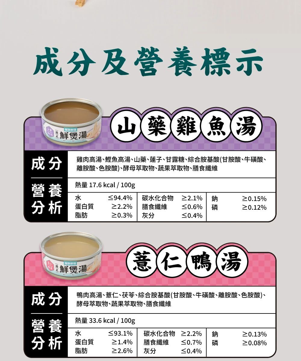 怪獸部落｜港式鮮煲湯80g 補水湯罐 (犬貓通用)