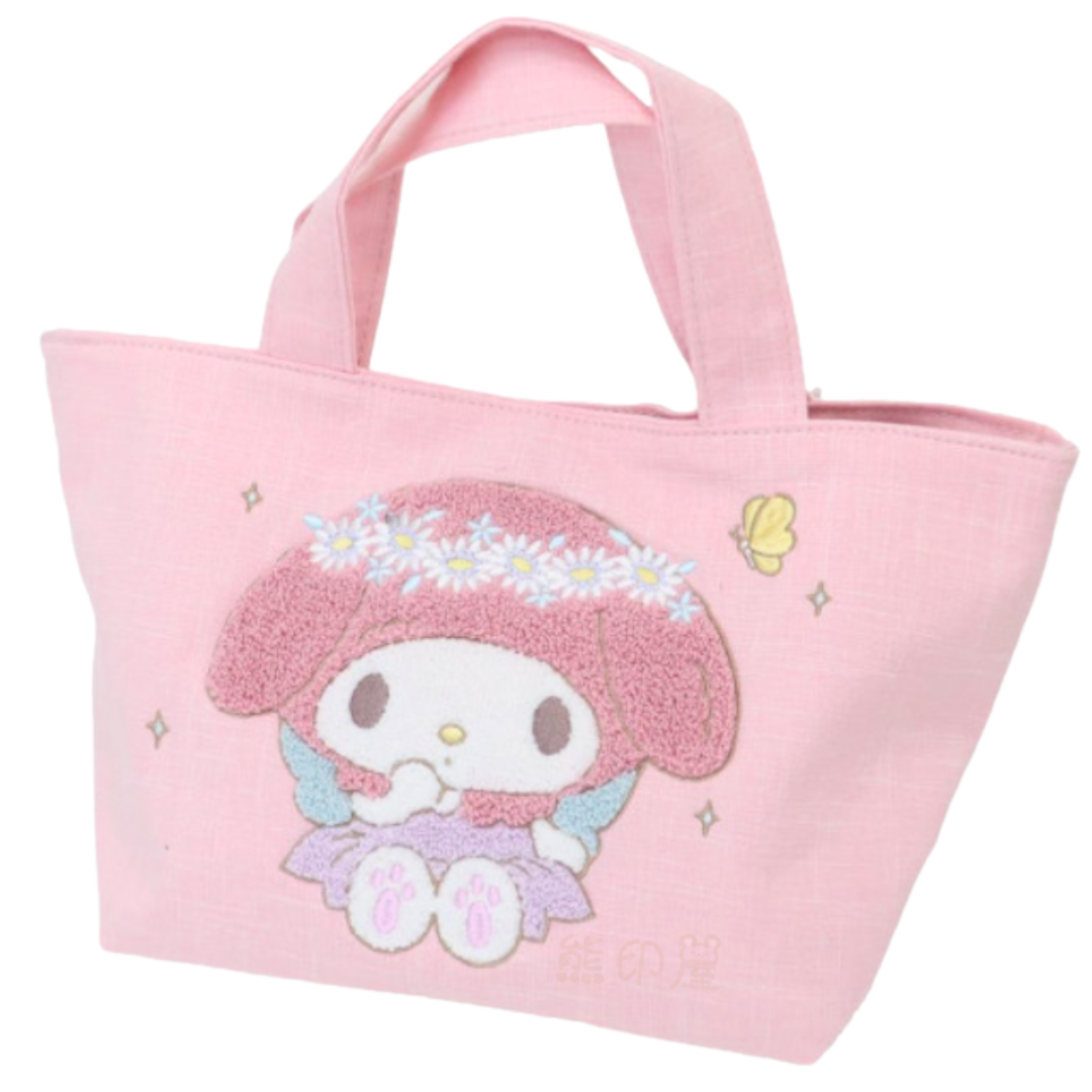 My Melody 50th週年紀念刺繡款手提布袋(平行進口)