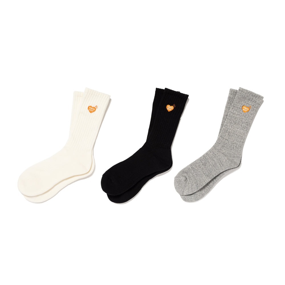 預購┃日本製 HUMAN MADE PILE SOCKS 橘色 愛心 襪子 長襪