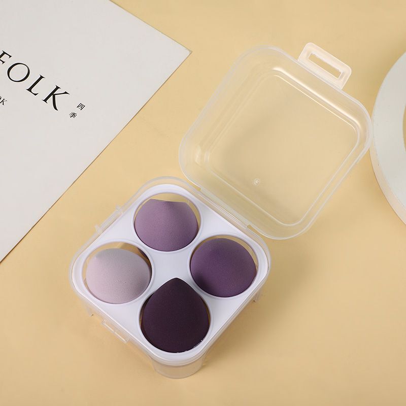 #N/A - 超柔軟 氣墊粉撲美妝蛋 (紫色) 4個裝