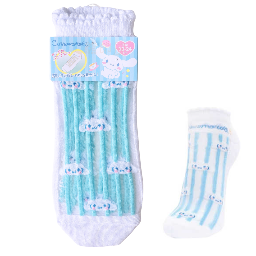 玉桂狗半透明襪子 (22-24cm) (平行進口)