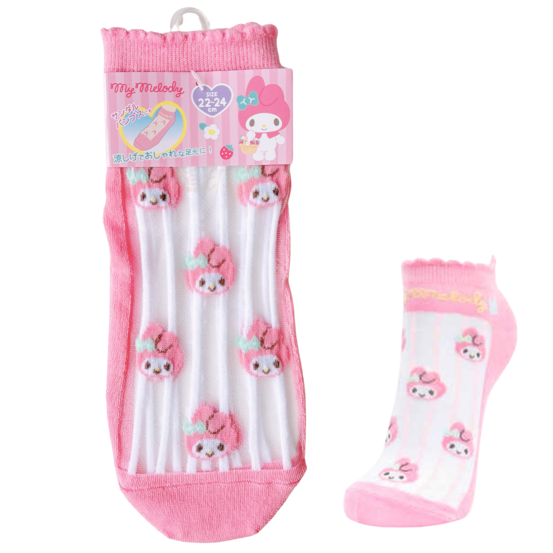 My Melody半透明襪子 (22-24cm) (平行進口)