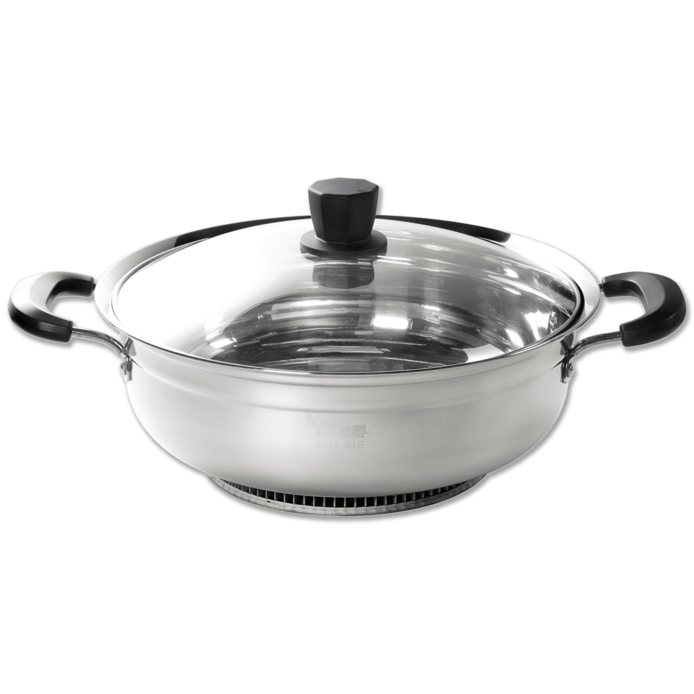 【鍋教授】316不鏽鋼防溢節能鍋28cm/個