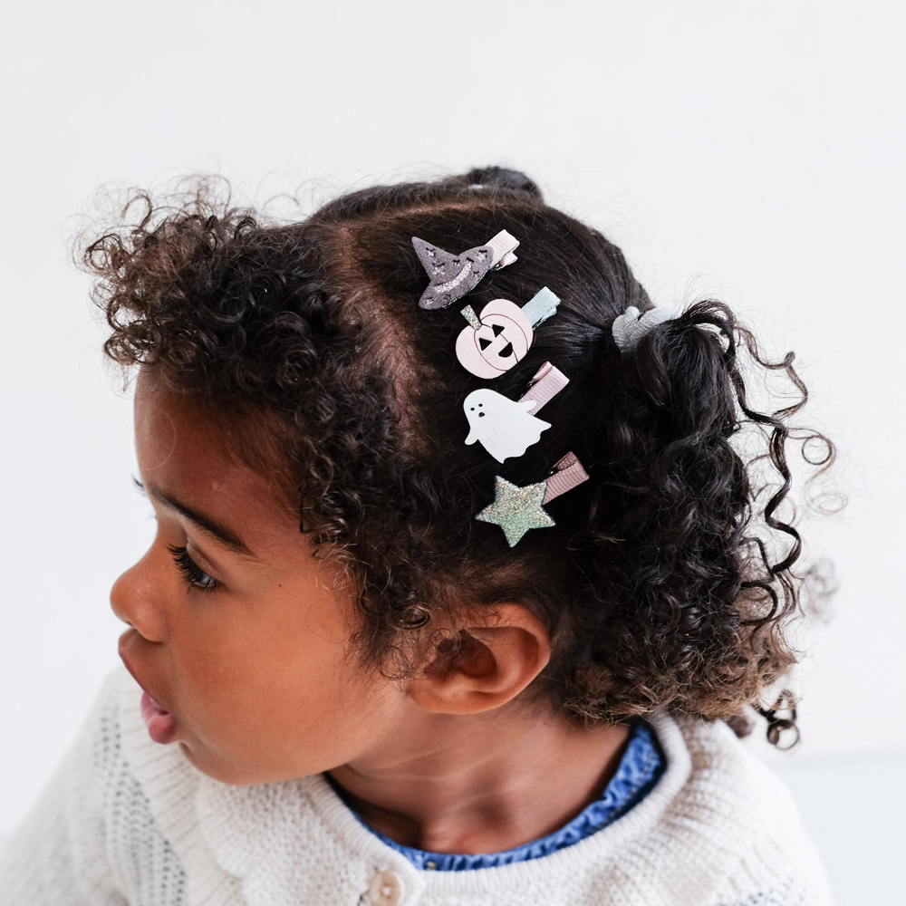 Mimi & Lula 變裝派對-南瓜鬼鬼髮夾8入