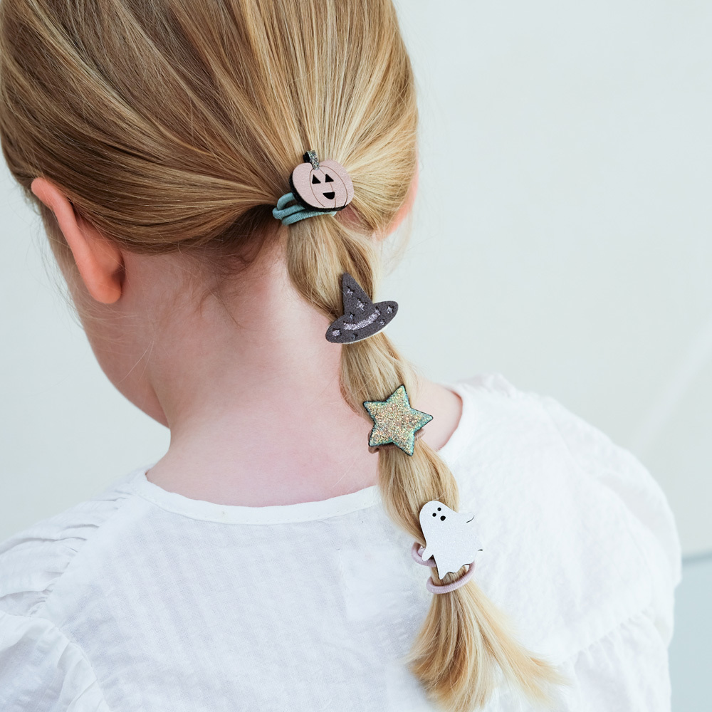 Mimi & Lula 變裝派對-南瓜鬼鬼髮束8入