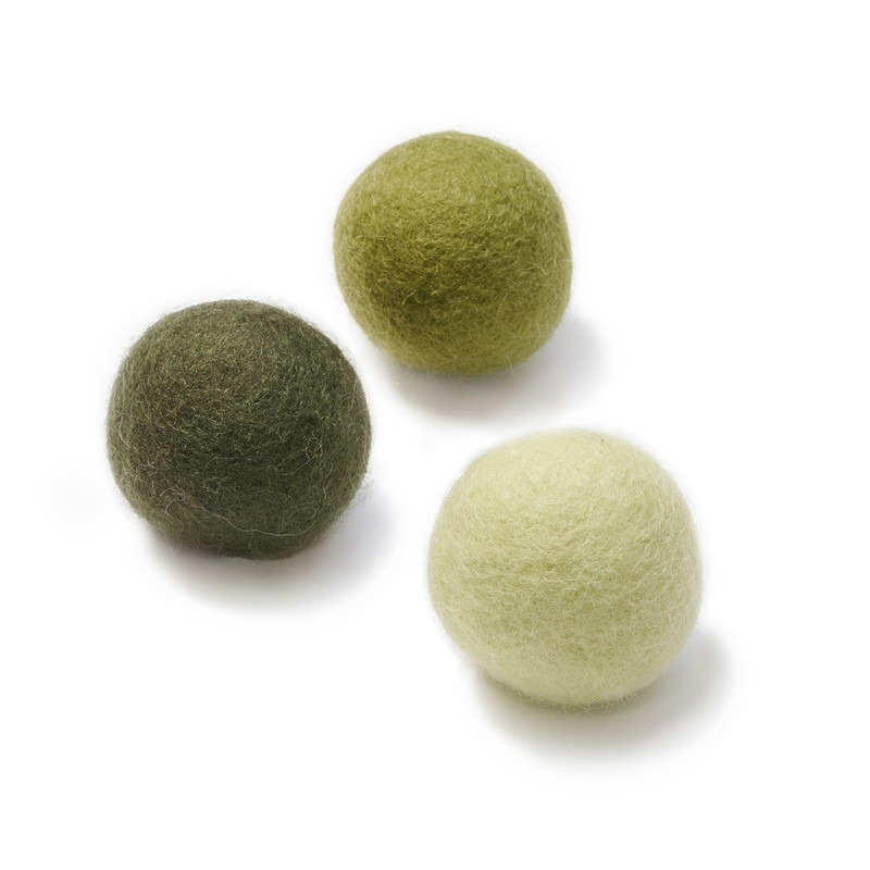 Gari Gari - Mofu Botanical Leaf 100%羊毛波波 (三個裝)