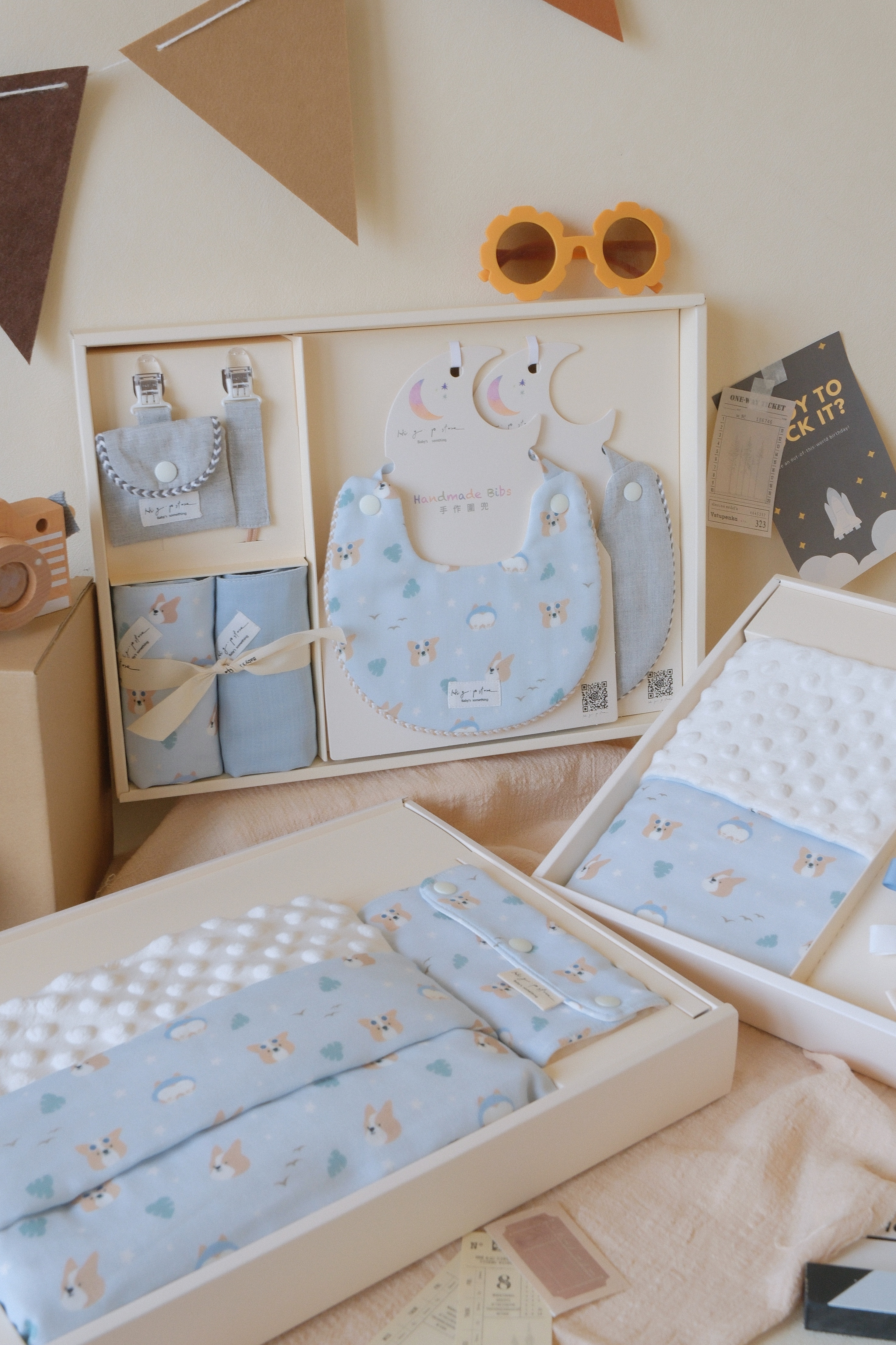 Hi Y.P store-彌月禮盒澎湃組-獨家設計-柯基夏日誌