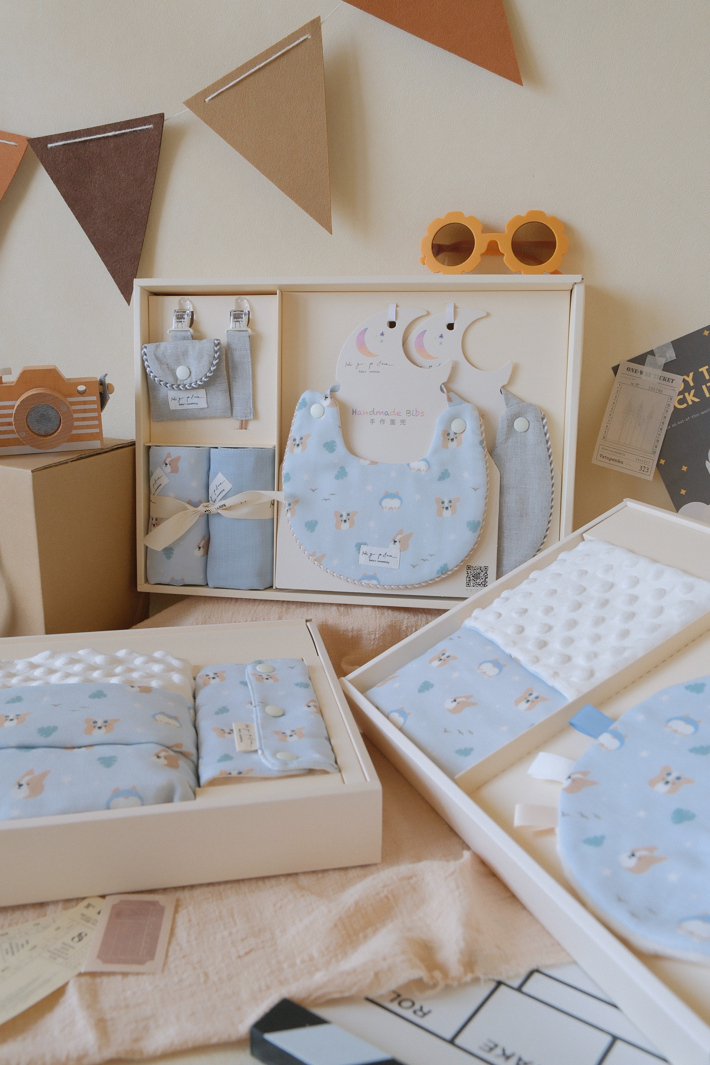 Hi Y.P store-彌月禮盒澎湃組-獨家設計-柯基夏日誌