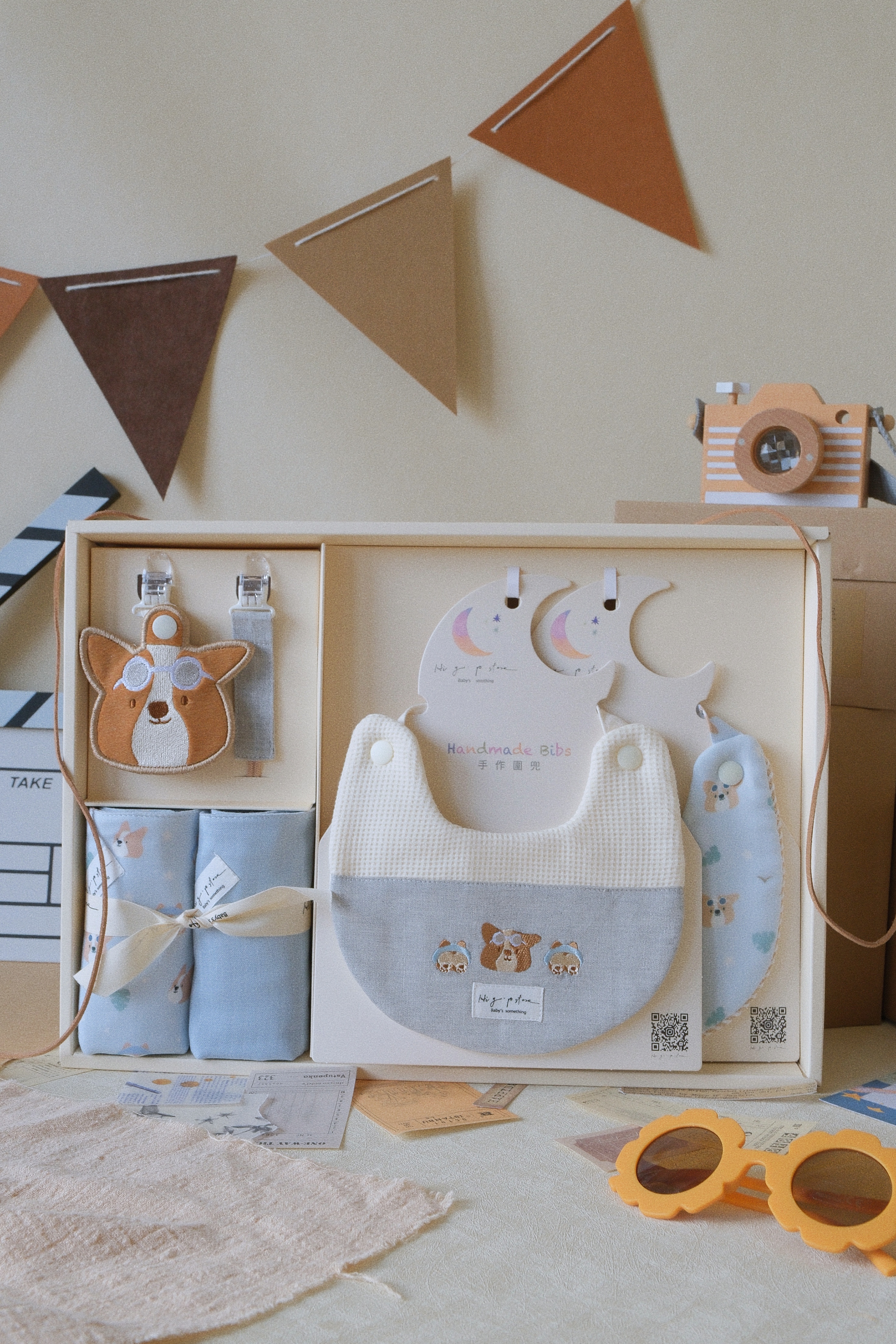 Hi Y.P store-訂製彌月禮盒組-期間限定款-柯基夏日誌