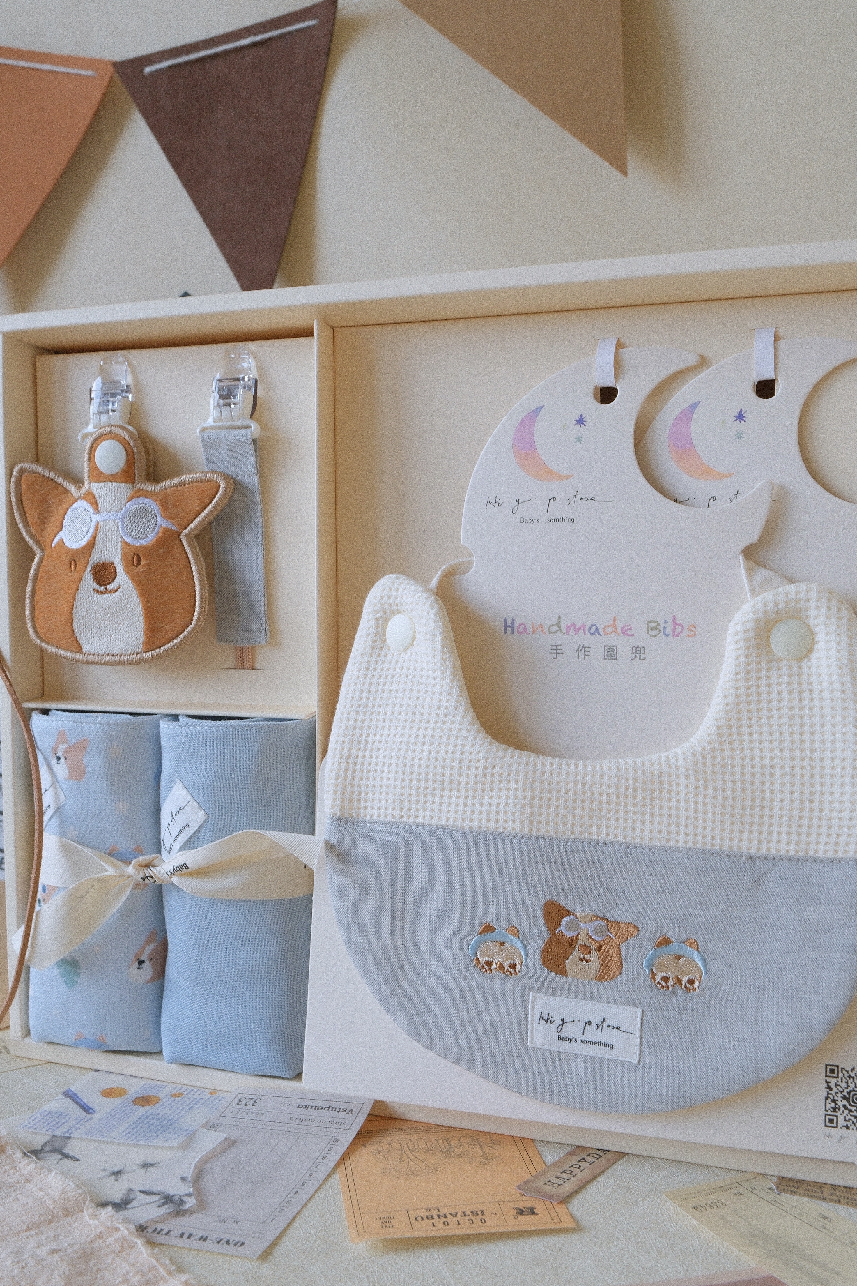 Hi Y.P store-訂製彌月禮盒組-期間限定款-柯基夏日誌