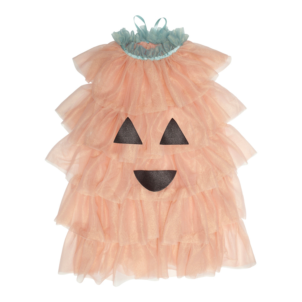 Mimi & Lula 變裝派對-俏皮南瓜荷葉邊紗質披風