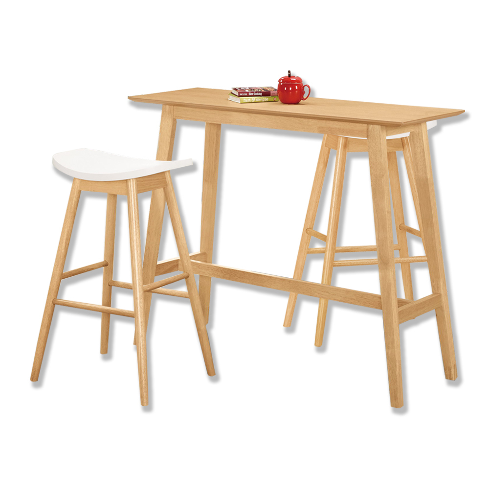 凱伊4尺吧台桌椅組合/休閒吧檯桌椅組(一桌二椅)