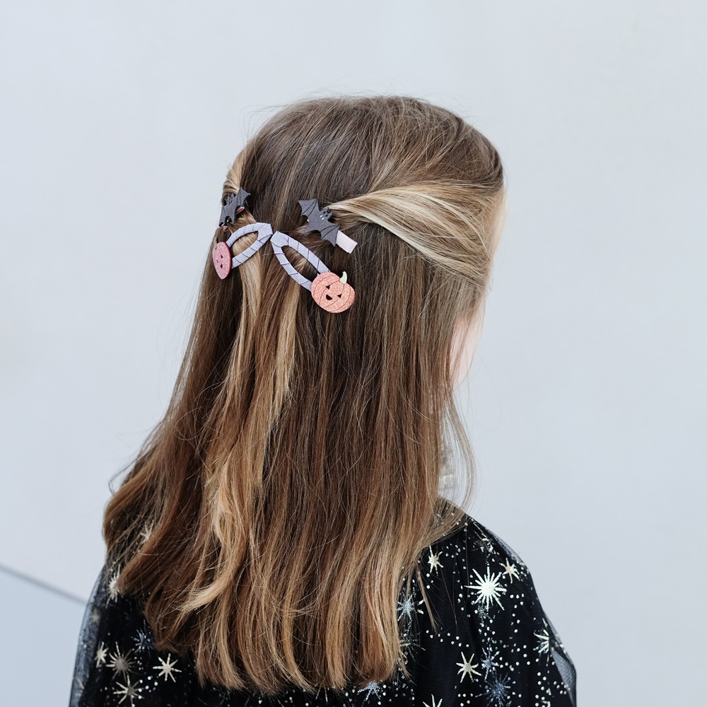 Mimi & Lula 變裝派對-南瓜蝙蝠綜合髮夾4入