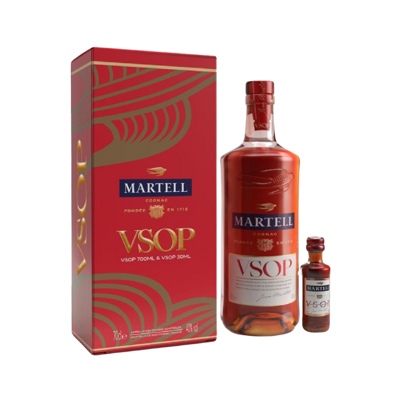 Martell 馬爹利 VSOP 干邑 700ml + 30ml 酒辦禮盒套裝 [PRO0345]