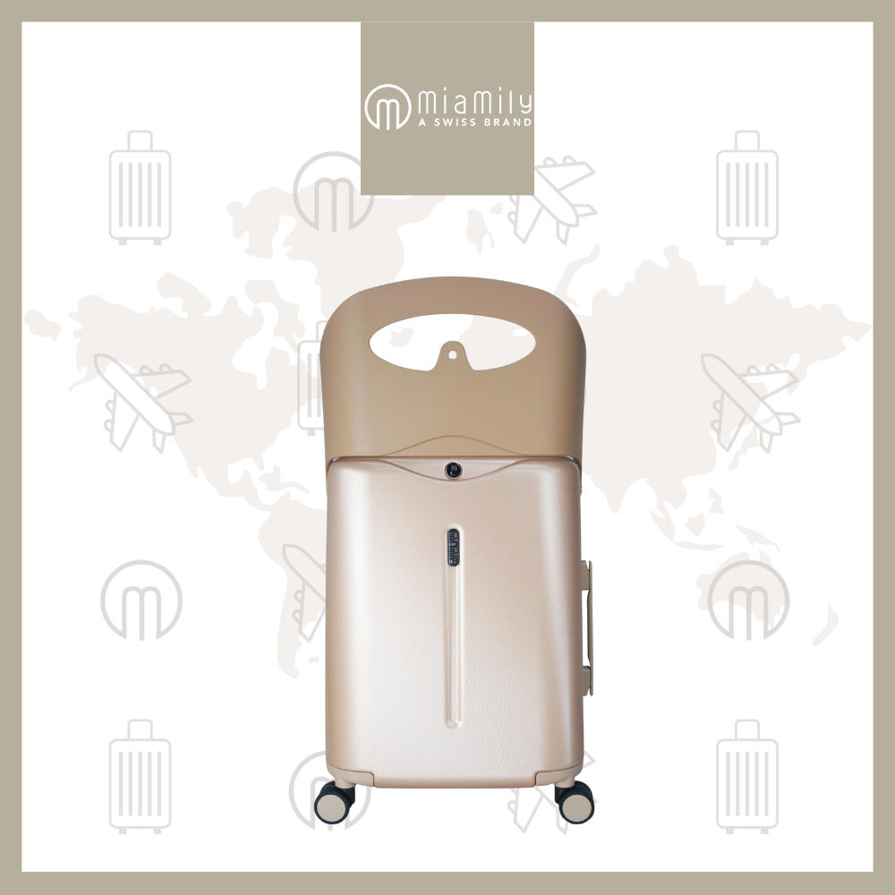 MiaMily 18" Carry On Luggage - Champagne Gold