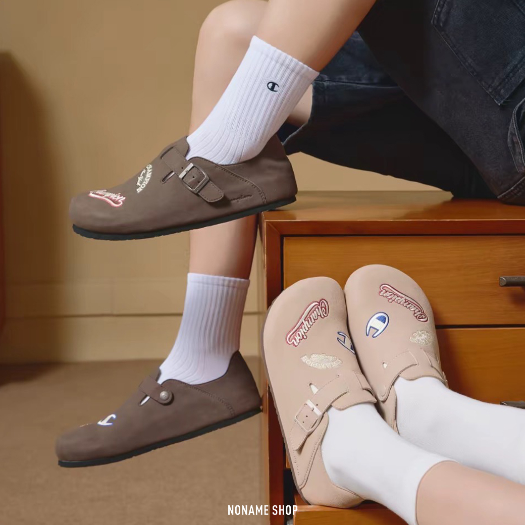 CHAMPION ROCHESTER SANDAL BRIKEN 勃肯鞋 電繡 圖騰 懶人鞋 四色 (男/女款)