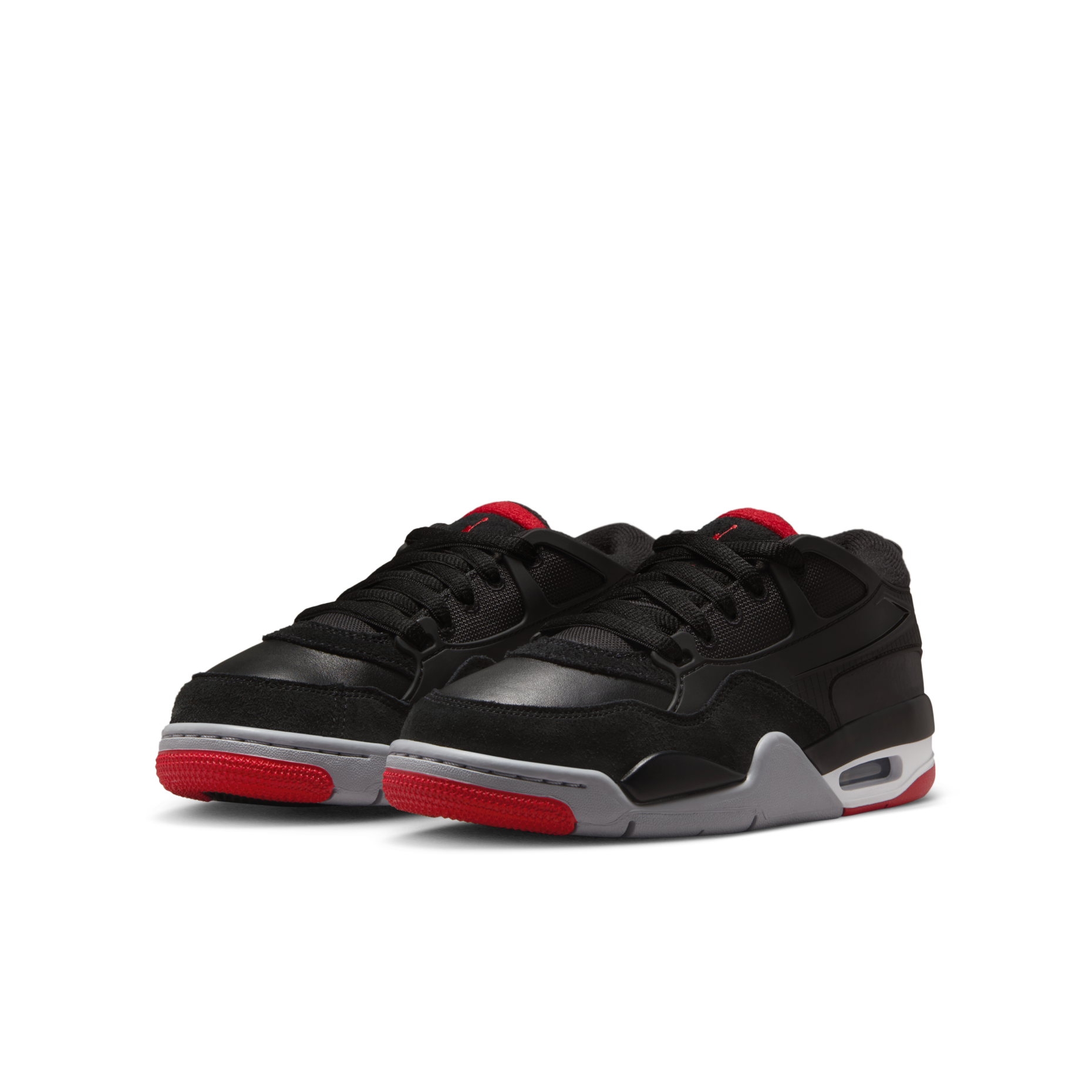 大童鞋 女鞋 NIKE AIR JORDAN 4 RM GS 黑紅 真皮 緩震 復古 籃球鞋【FQ7938-061】