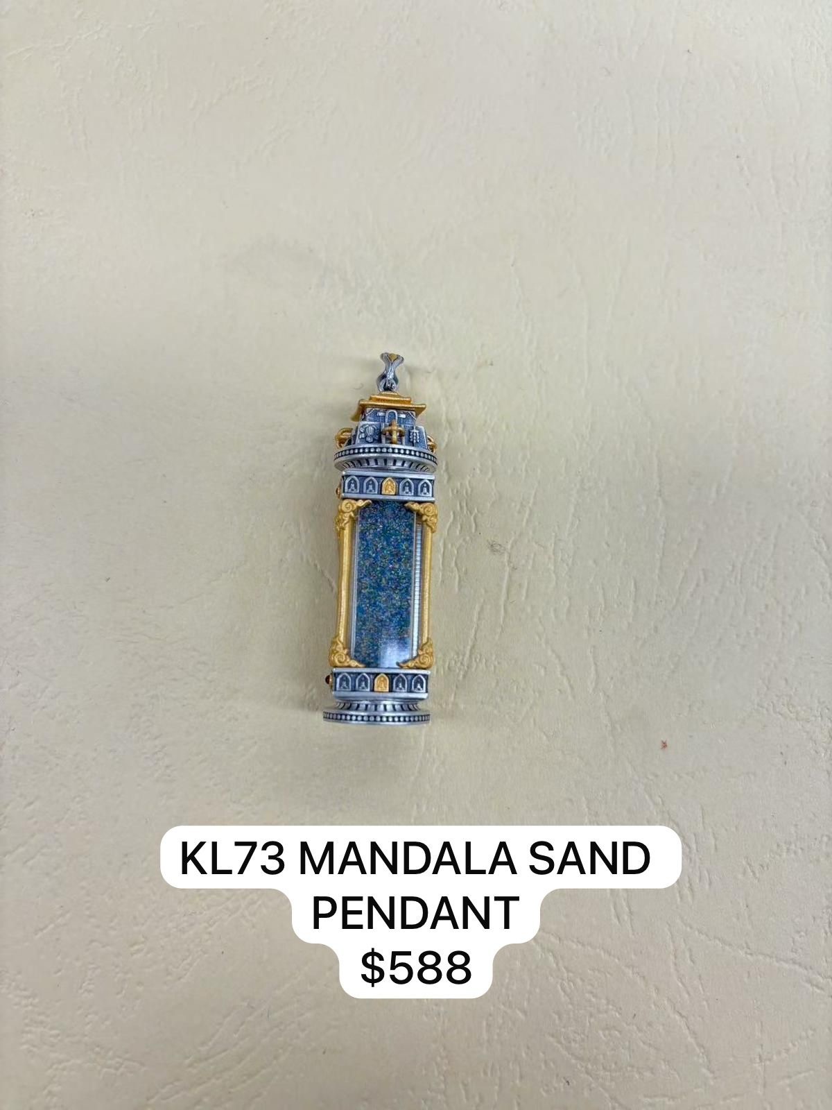 1 KL73 MANDALA SAND PENDANT