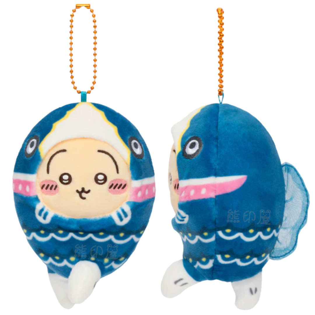 Chiikawa兔子鯉魚款毛公仔掛飾吊飾