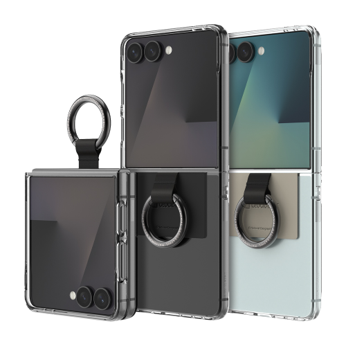 National Geographic - Ring Strap Crystal Slim Fit - Samsung Flip 7 Case 指環貼身透明手機硬殼