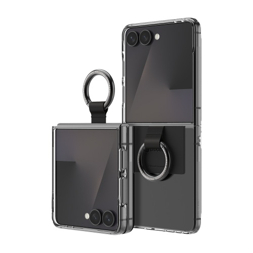 National Geographic - Ring Strap Crystal Slim Fit - Samsung Flip 7 Case 指環貼身透明手機硬殼