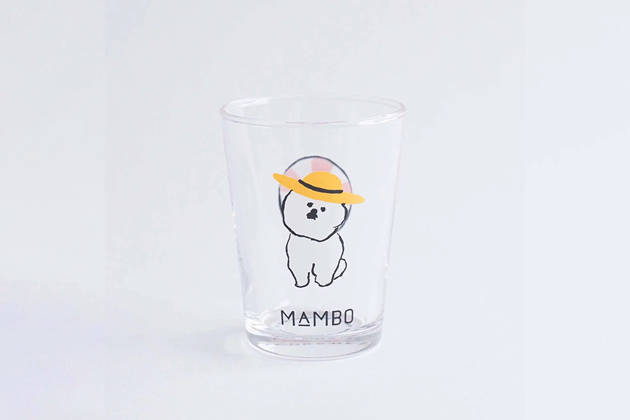 CLASKA - MAMBO夏天玻璃杯 / 草帽＆紅色游泳圈