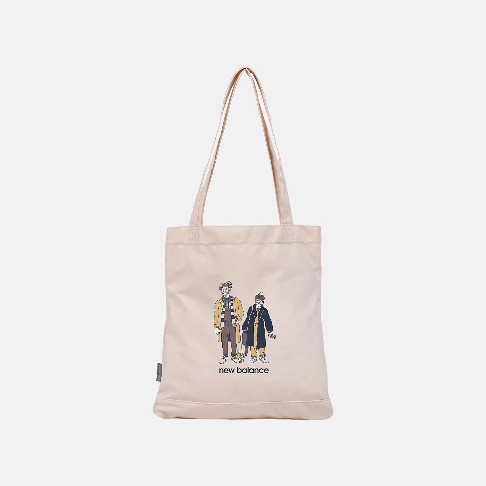NEW BALANCE 帆布包 NB  老夫婦Q版 托特包 包包 LAB51503AS