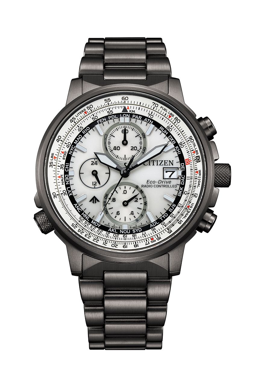 Citizen 星辰 Crono Pilot Acciaio 41mm New Radio Controlled Watch AT8300-58E AT8300-58L AT8304-57W AT8304-57A 光動能 萬年曆 電波時計 世界時間 手錶