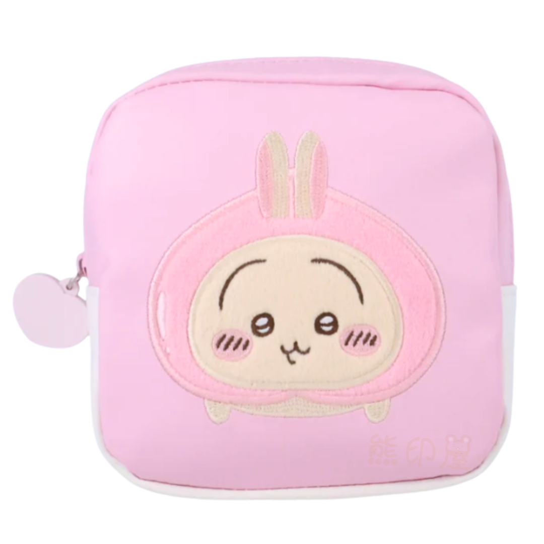 Chiikawa兔子水蜜桃款化妝袋萬用包
