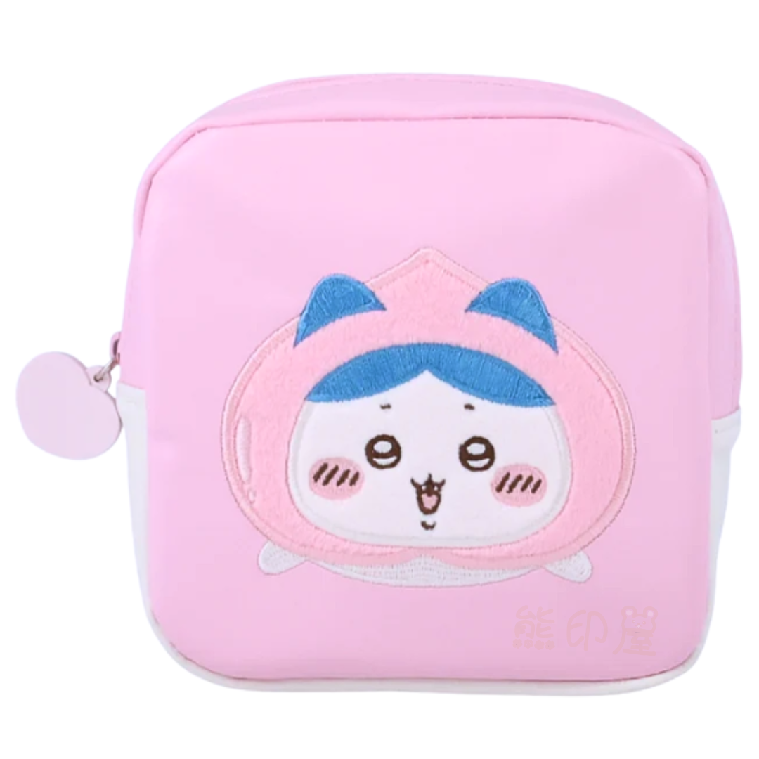 Chiikawa小八貓水蜜桃款化妝袋萬用包