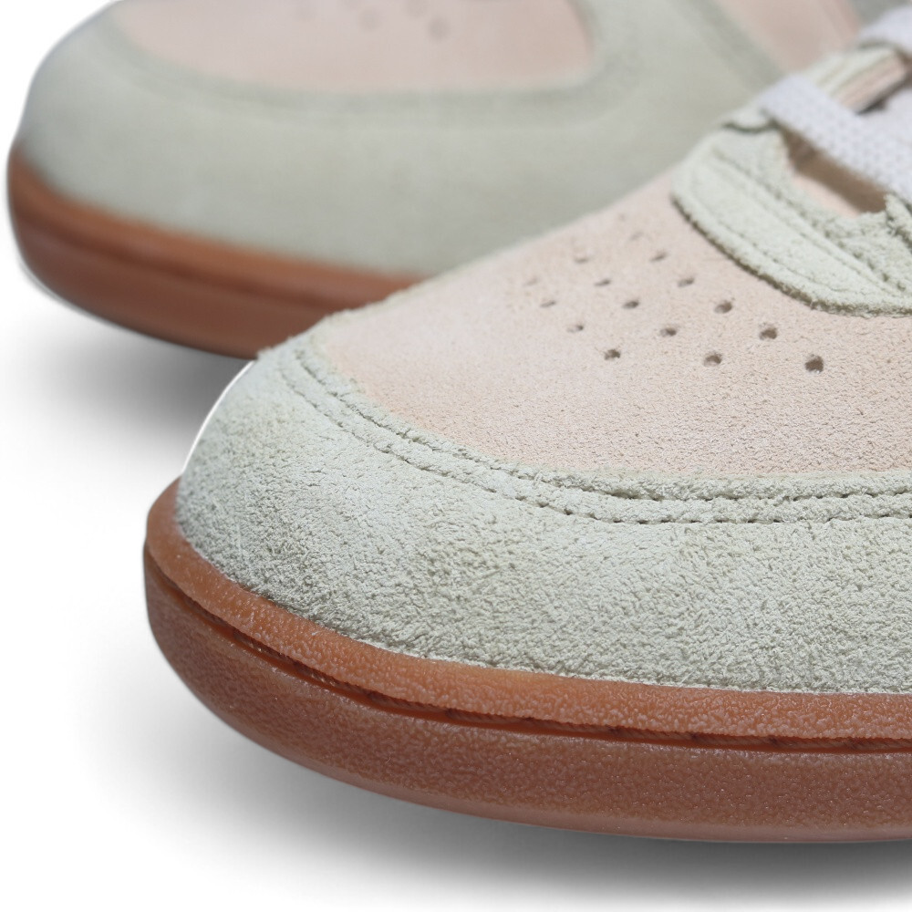 ASICS 休閒鞋 SKYHAND OG 米黃 綠 麂皮 焦糖底  復古 女 1203A452251