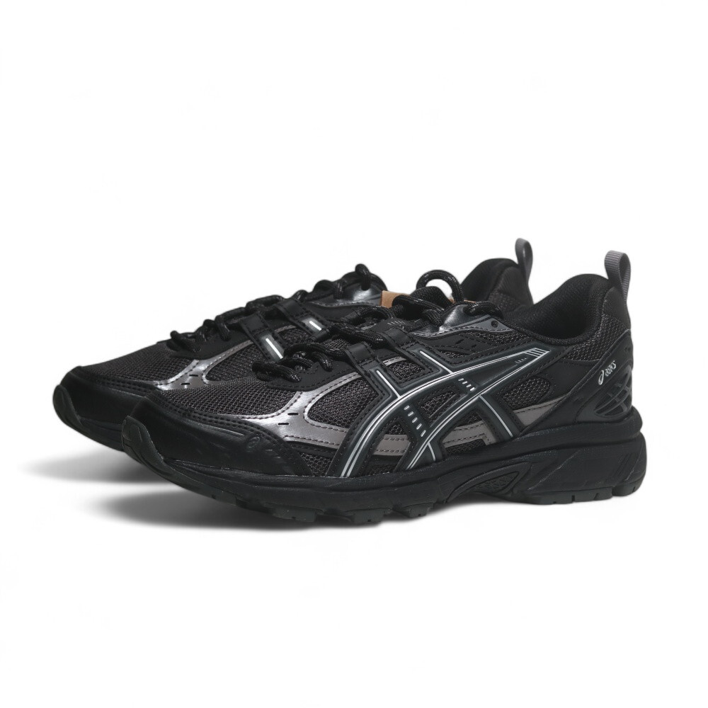 ASICS 慢跑鞋 GEL-NUNOBIKI 黑 銀 復古 越野鞋 男 1203A536021