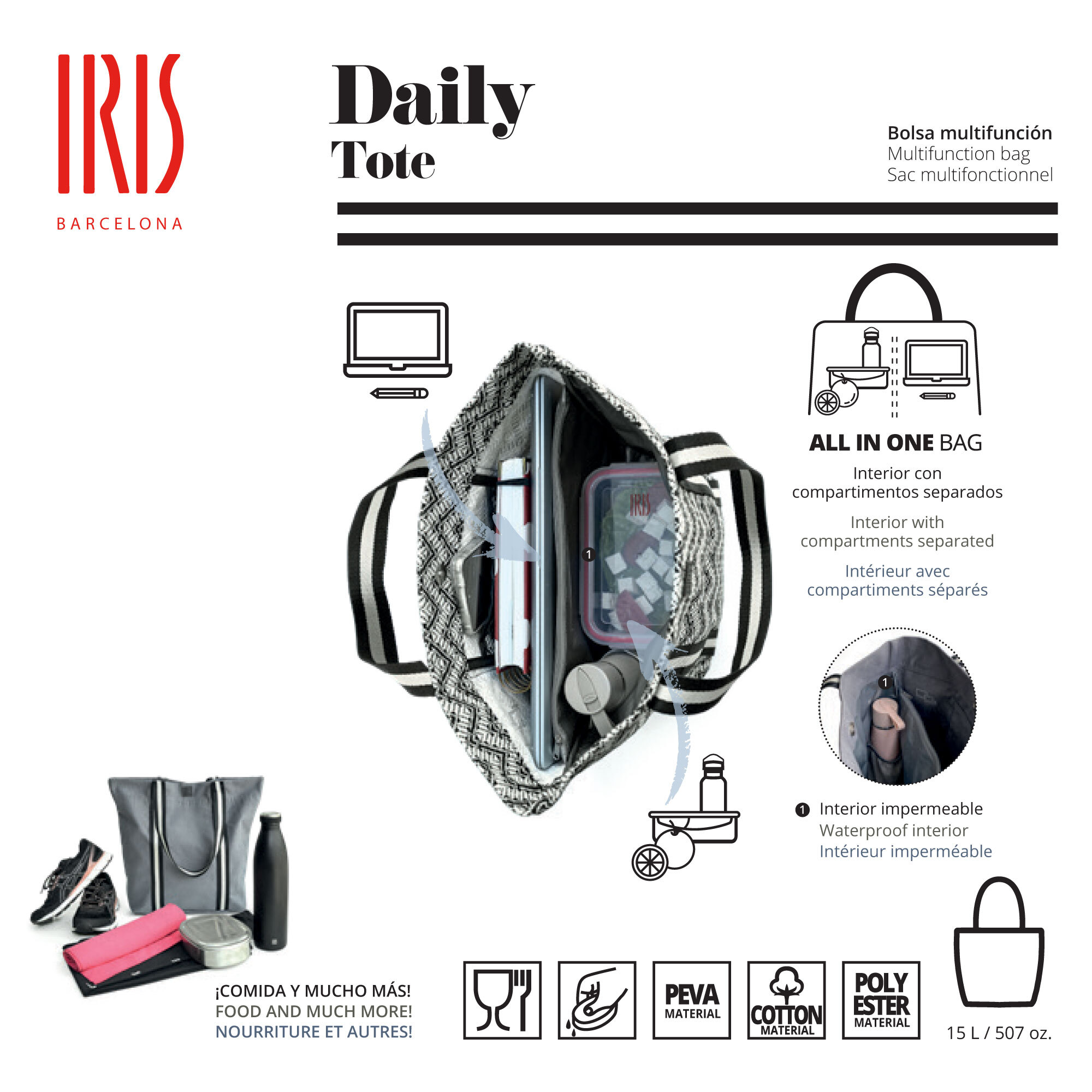 巴塞隆娜 IRIS DAILY 購物袋