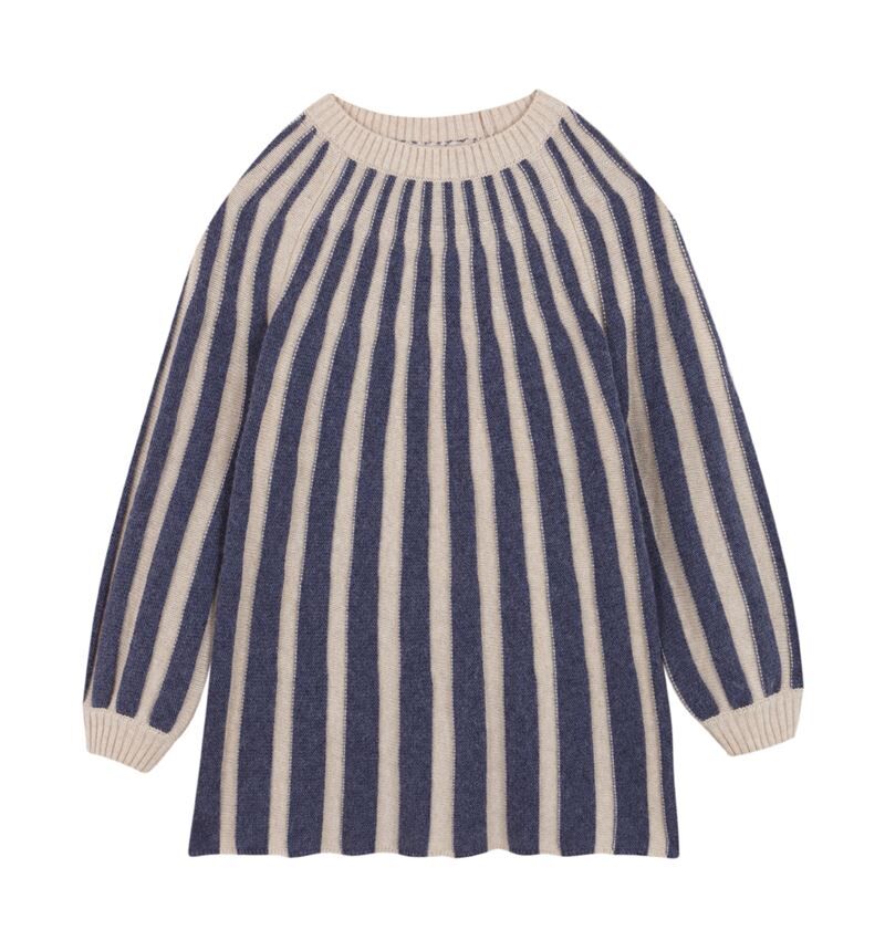 BIRINIT PETIT 針織條紋洋 Navy stripes knit dress