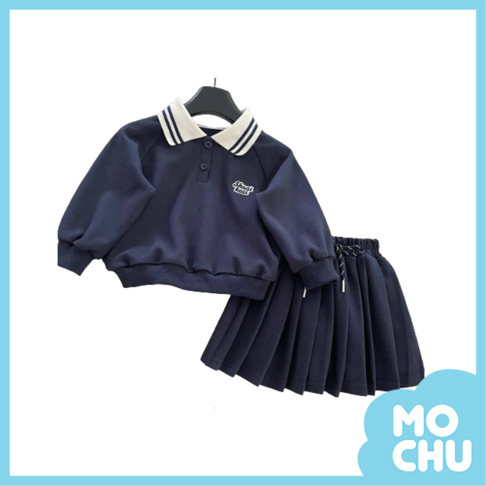 polo運動風百摺裙套裝(二色)