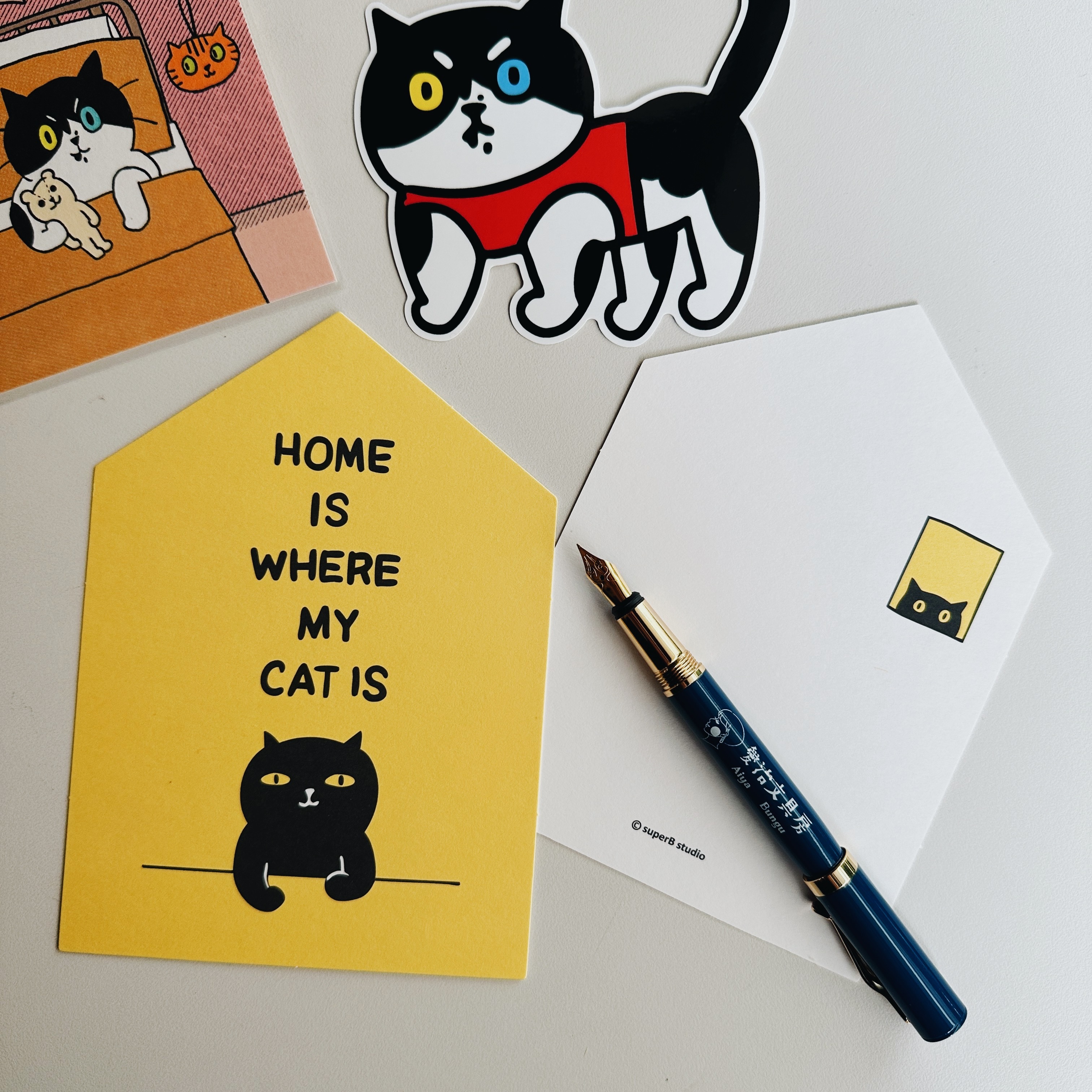 Home is where my cat is 明信片｜superB studio