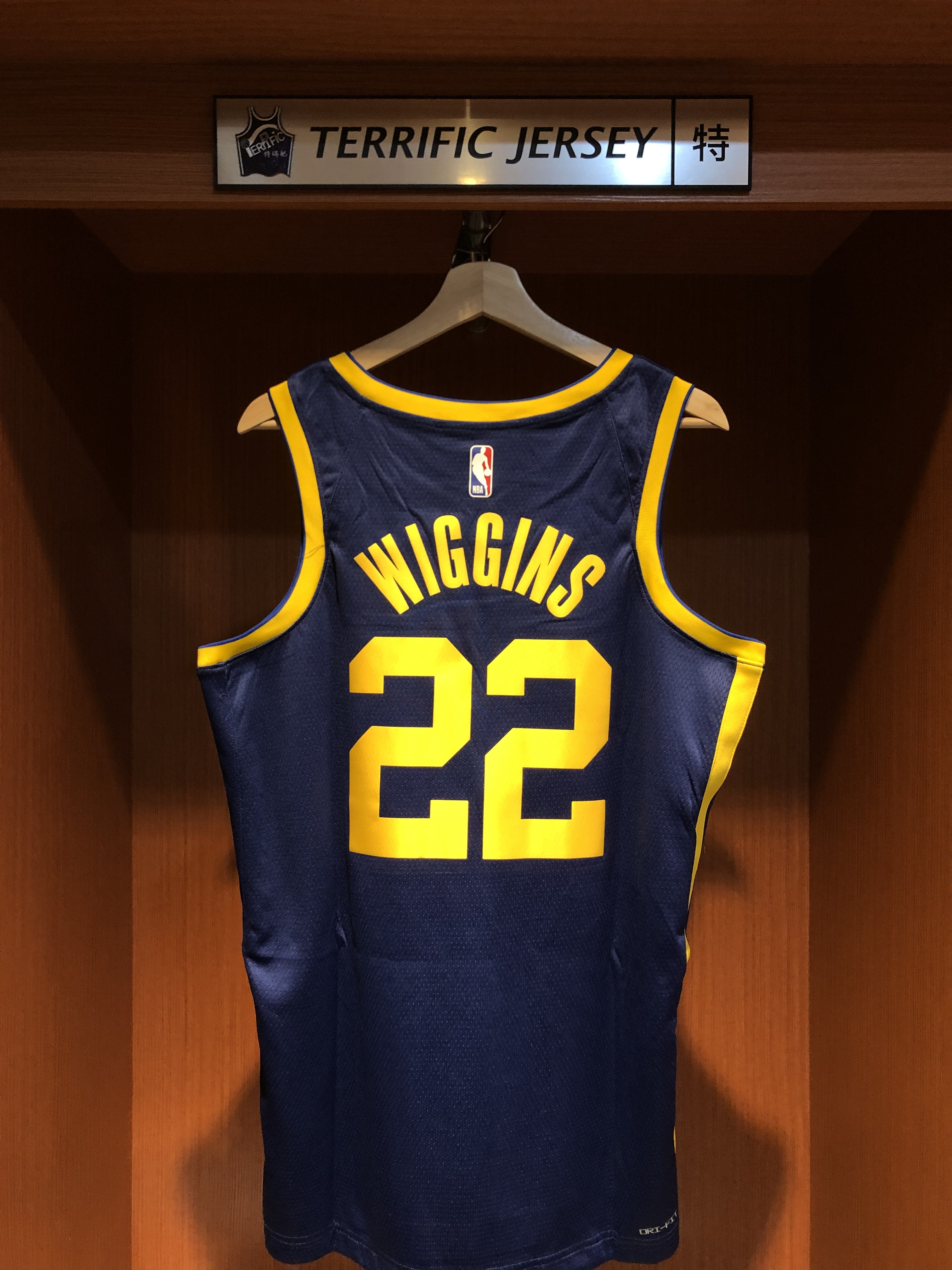 NBA球衣 Andrew Wiggins 金州勇士深藍 Statement Jordan Swingman 球迷版 熱轉印 全新