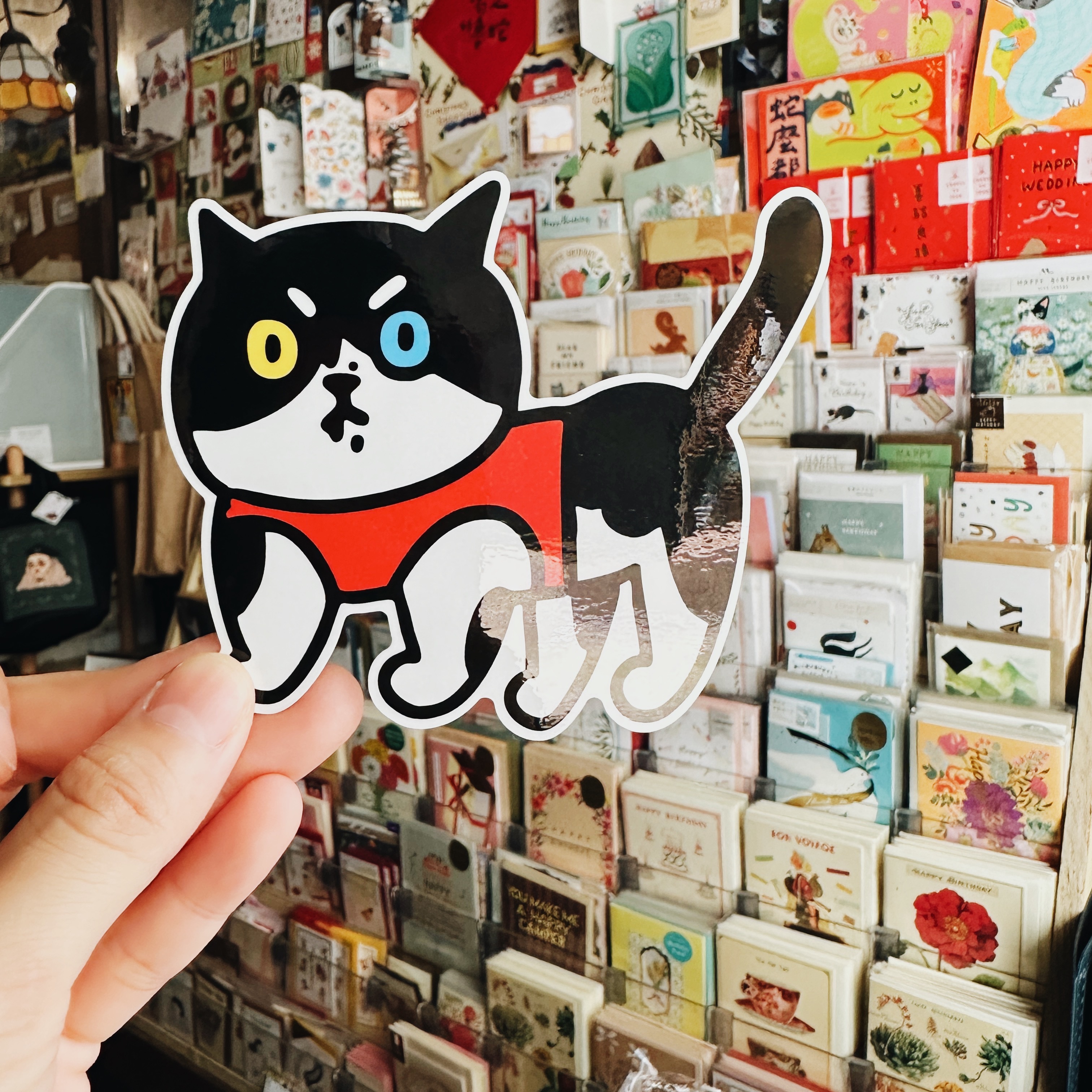 被遛的帥寶 貓咪防水大貼紙｜superB studio