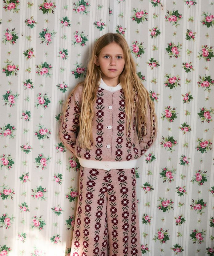 BIRINIT PETIT 花花針織褲 Rosenda knit pants