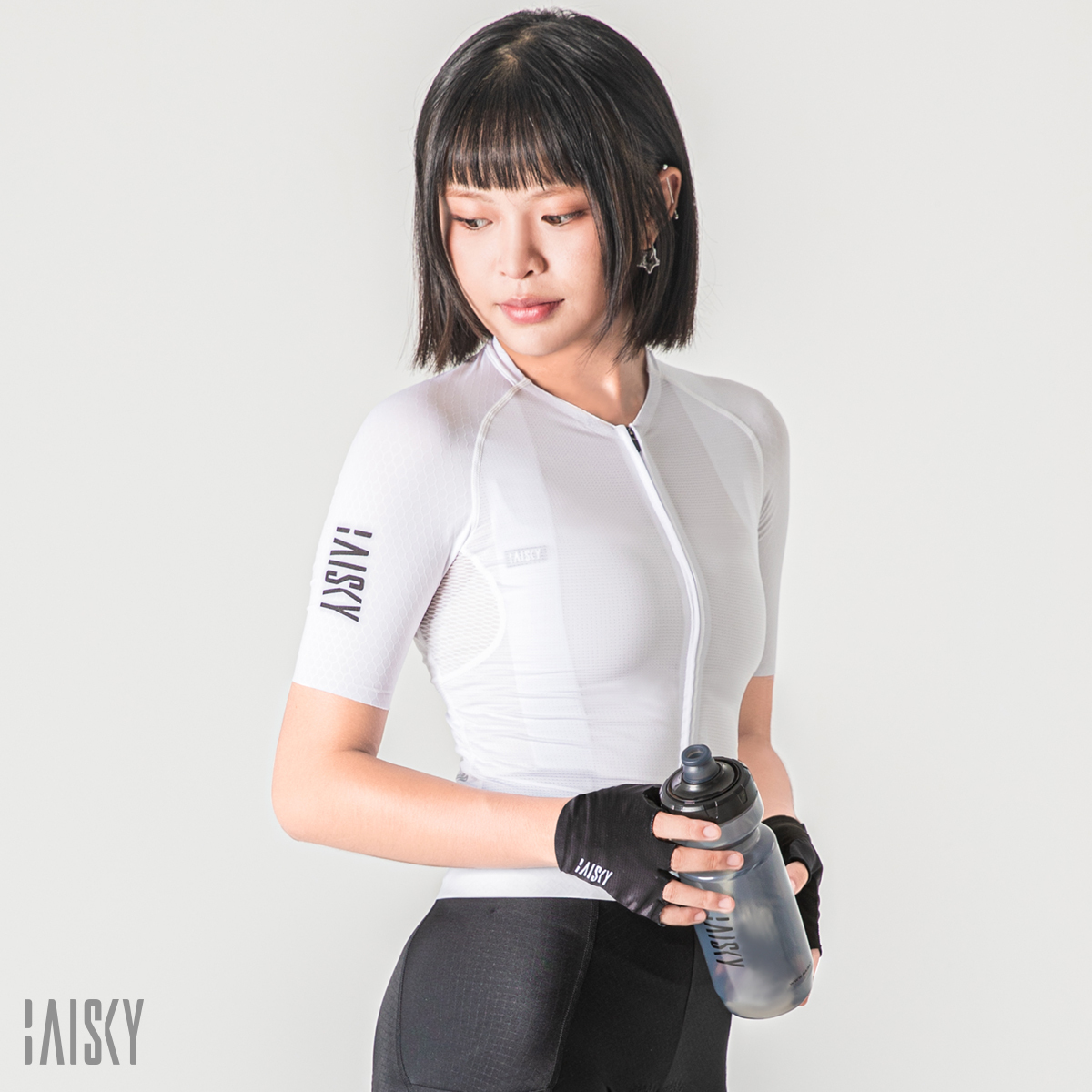 BAISKY運動水壺 透明霧灰