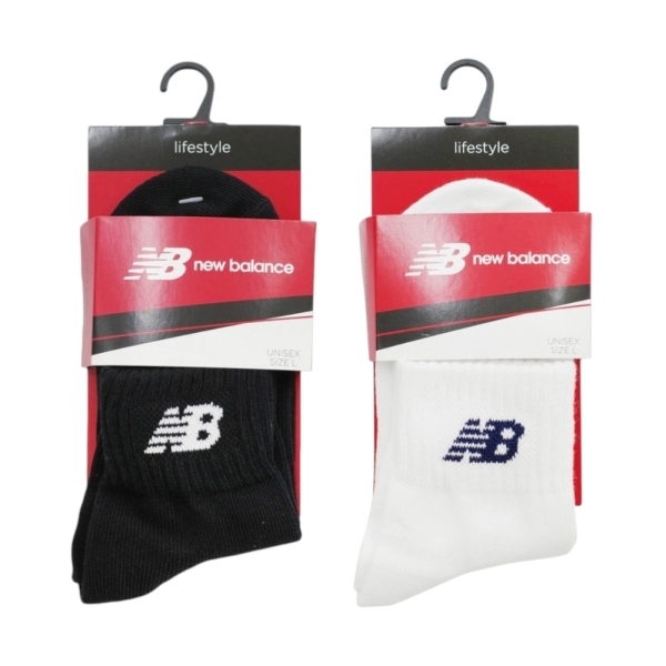 NEW BALANCE 襪子 NB 黑 白 LOGO 中筒襪 長襪 一入 7120400480 7120400489