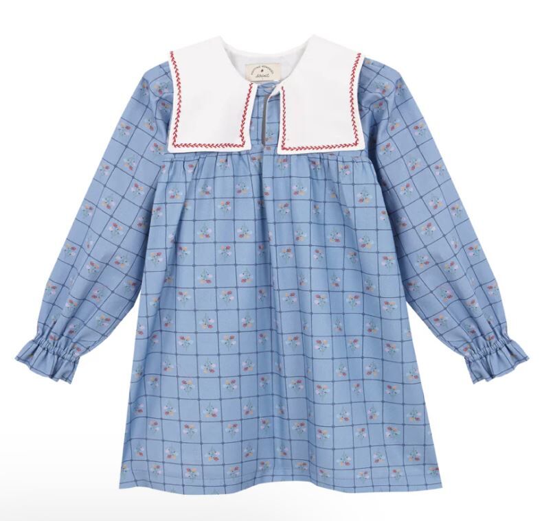 BIRINIT PETIT 雙面設計領飾花磚洋 Catherina embroidered dress