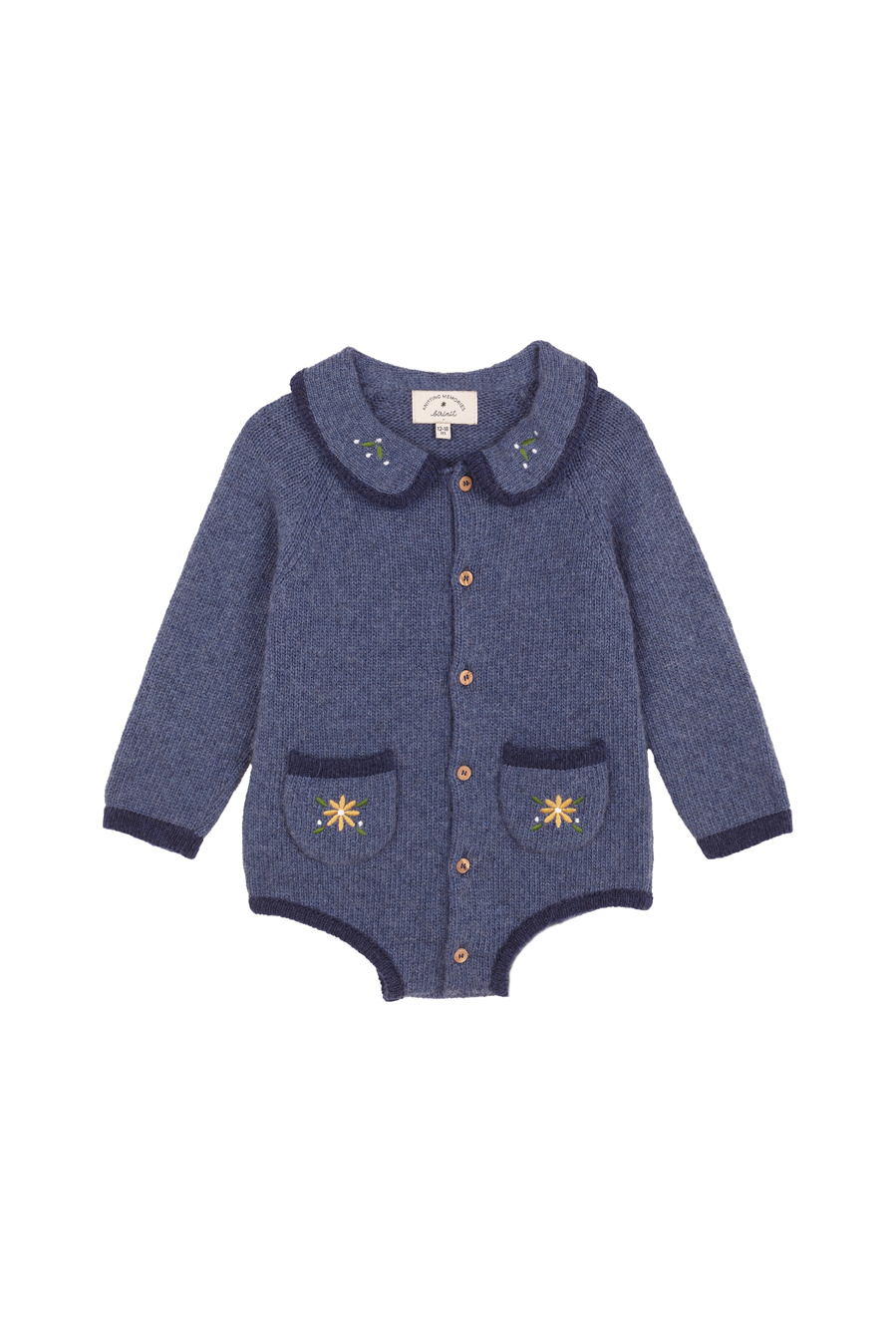 BIRINIT PETIT 針織刺繡包屁衣 Anabela knit embroidered romper