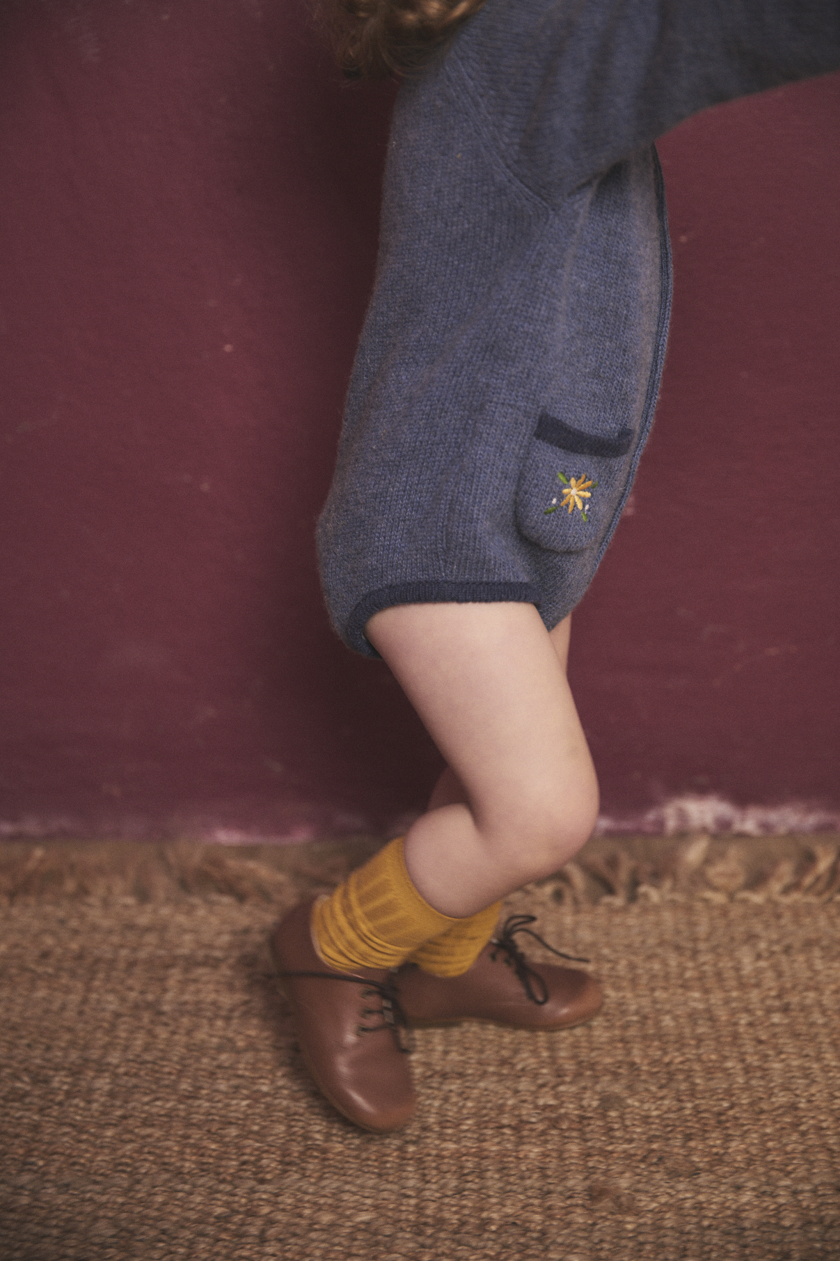 BIRINIT PETIT 針織刺繡包屁衣 Anabela knit embroidered romper