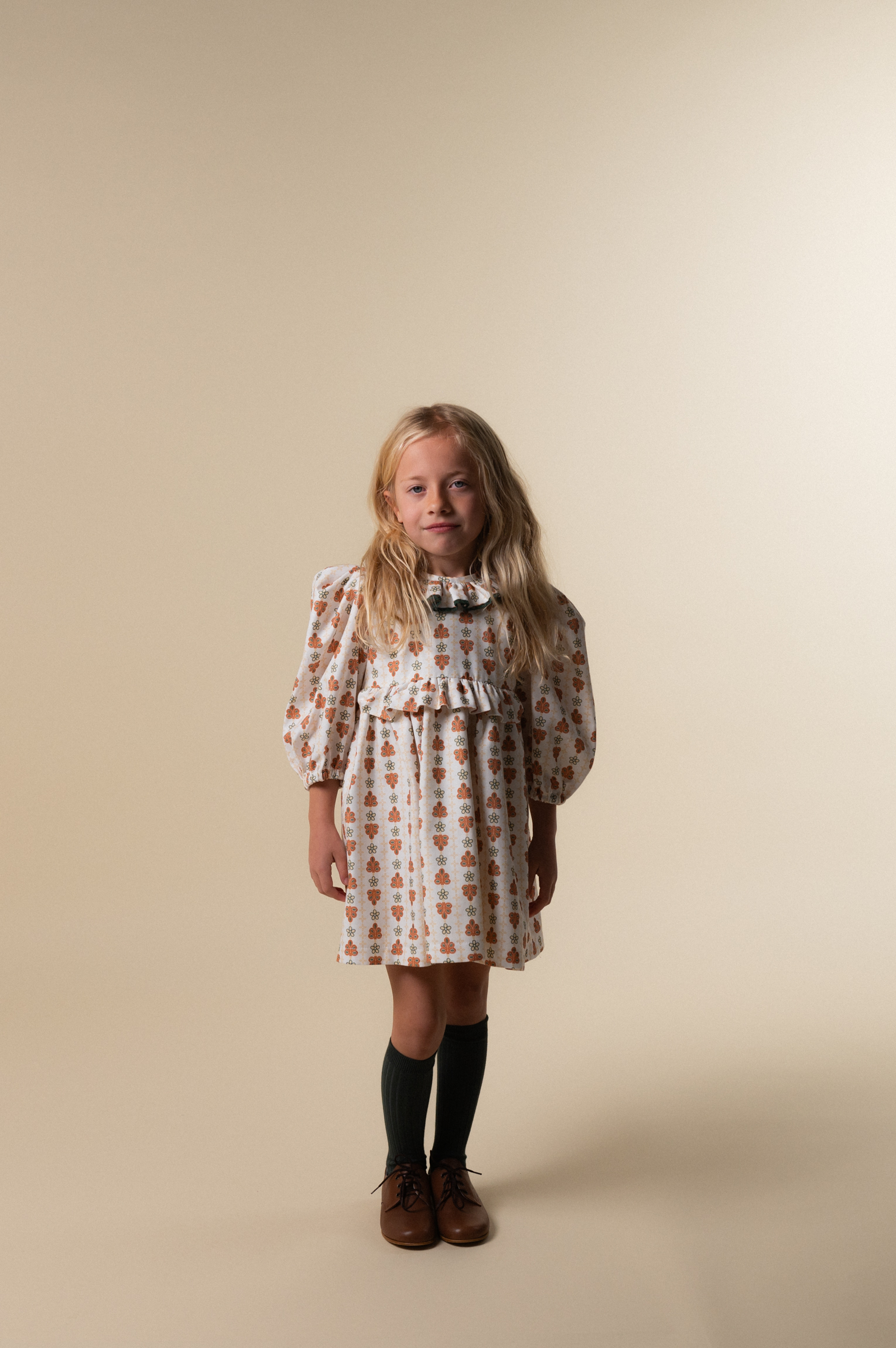 BIRINIT PETIT 公主袖花擺洋裝 Idalina dress